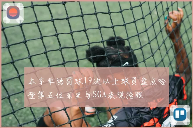 本季单场罚球19次以上球员盘点哈登第五位东里与SGA表现抢眼
